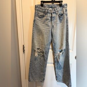Distressed Light Blue Women's Jeans